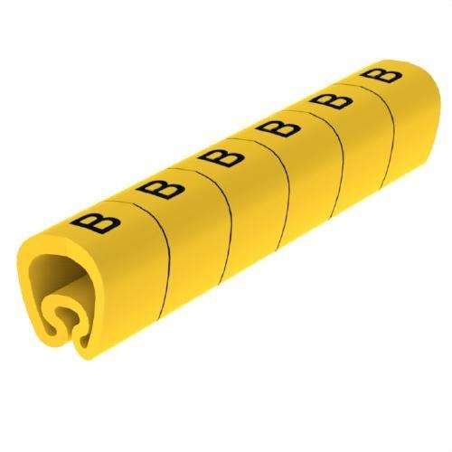 Pre-cut Yellow Ø18 PVC Laminated Markers with reference 1813-B from the brand UNEX