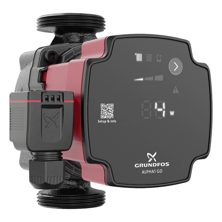 Grundfos ALPHA1 GO 25-40 130 circulatiepomp met referentie 93074186 van het merk GRUNDFOS