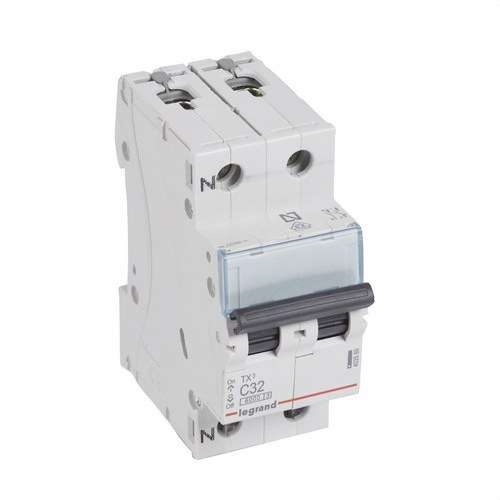 TX3 Circuit Breaker P+N 32A Curve C 6kA with reference 403589 from the brand LEGRAND