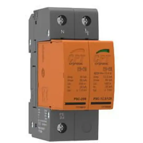 Transient Surge Protector PSC2-230-TT 1P+N 12.5kA 2-Module Unpluggable with reference 77738205 from the brand CIRPROTEC