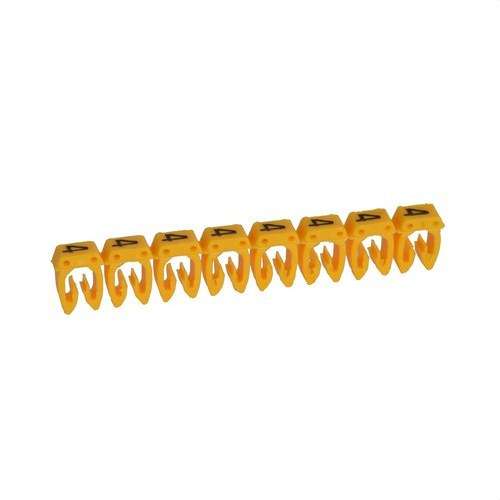 Cable Marking Tag CAB 3 - Number 4 up to 2.5mm² with reference 038224 from the brand LEGRAND