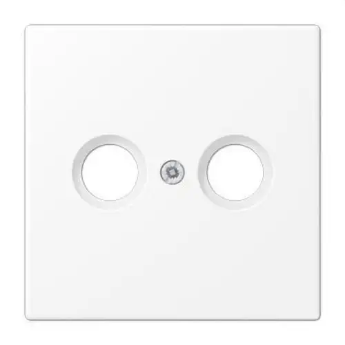 Matte White LS Plate for 2 TV Sockets with reference LS990TVWWM from the brand JUNG