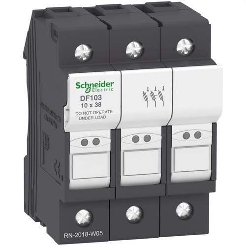 Zekeringhouder 3P 32A 10X38MM met referentie DF103 van het merk SCHNEIDER ELECTRIC