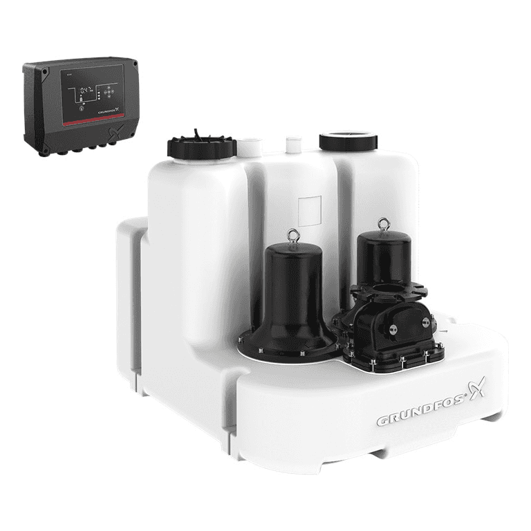 Dubbele pomp opvoerinstallatie Grundfos Multilift MLD.32.3.2 met referentie 97901112 van het merk GRUNDFOS