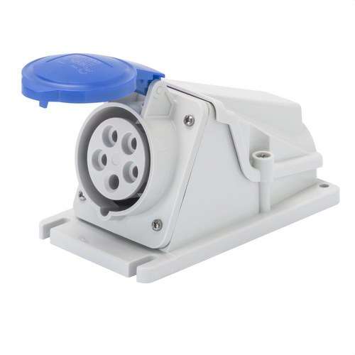 Fixed 90º Connection Base 2P+T 16A with reference GW62477 from the brand GEWISS