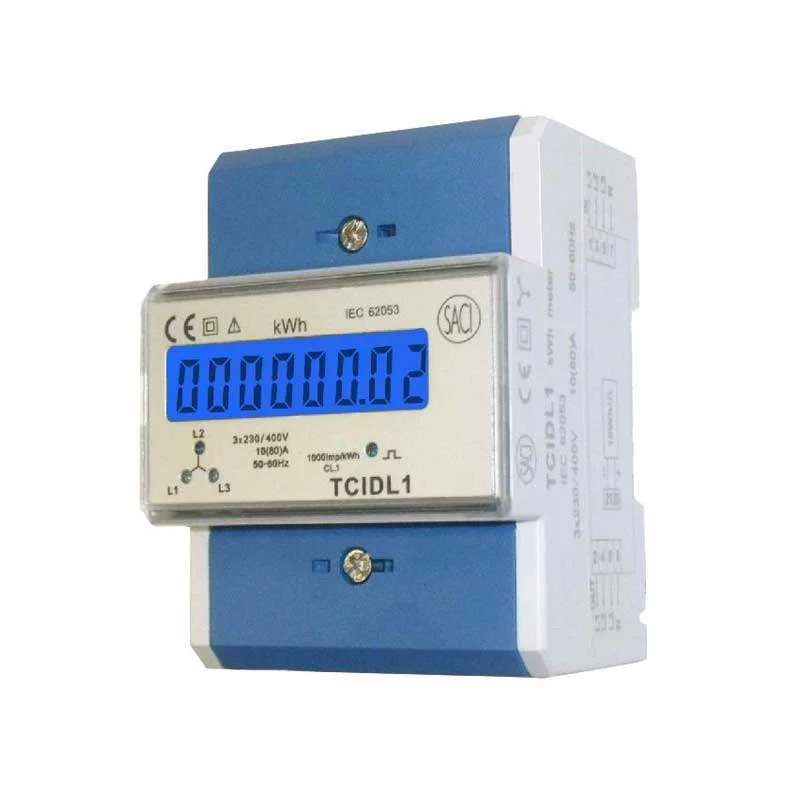 Three-phase direct energy meter up to 80A TCIDL1 with reference YTCIDLMID22305 from the brand SACI