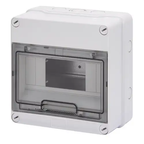Surface-Mounted Waterproof Distribution Box 8 Modules with reference GW40003 from the brand GEWISS