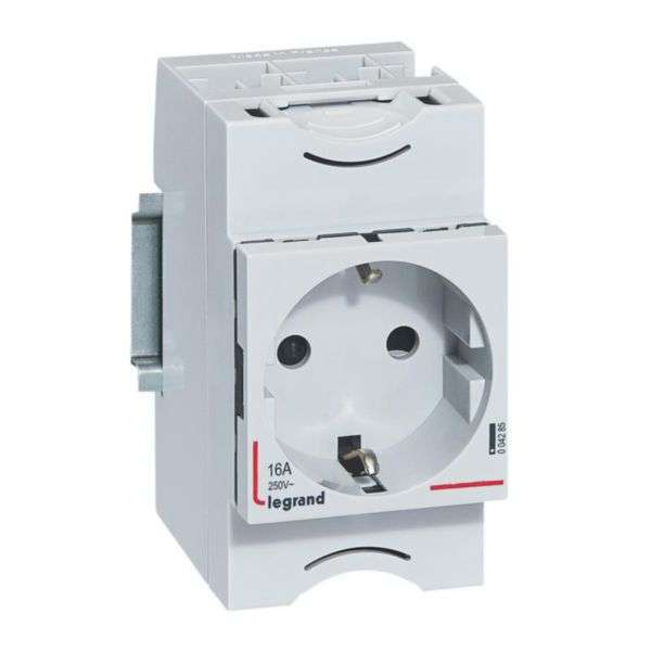 Stopcontact - 10/16A - 250V~ - 2P+T - met afdekking met referentie 004285 van het merk LEGRAND