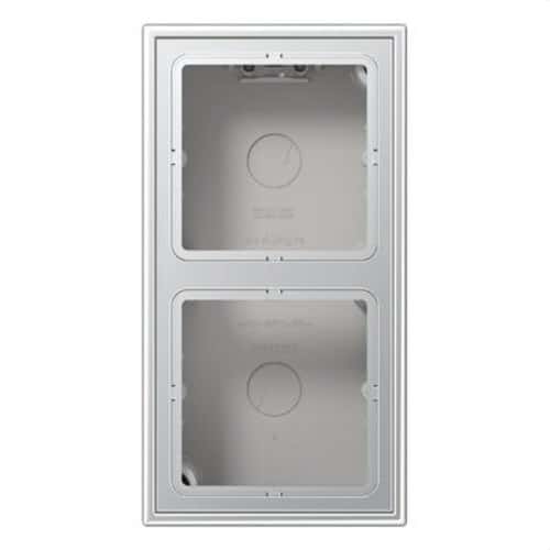Dubbele aluminium opbouwdoos LS met referentie AL2582A-L van het merk JUNG