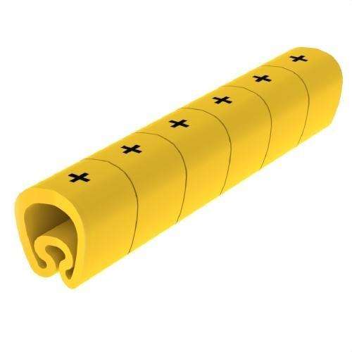 Pre-cut yellow markers Ø5 PVC laminated with reference 1811-= from the brand UNEX
