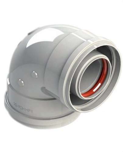 Chimney Elbow Diameter 80/110mm 90º Female-Female White Aluminium with reference 811-90HHP1 from the brand FIG
