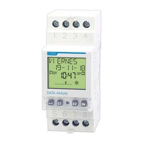 Orbis DATA ANUAL Modular Digital Timer Switch with reference OB176100 from the brand ORBIS