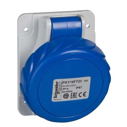 16A 2P+E Flush Mounting Base 200-250V IP67 with reference PKY16F723 from the brand SCHNEIDER ELECTRIC