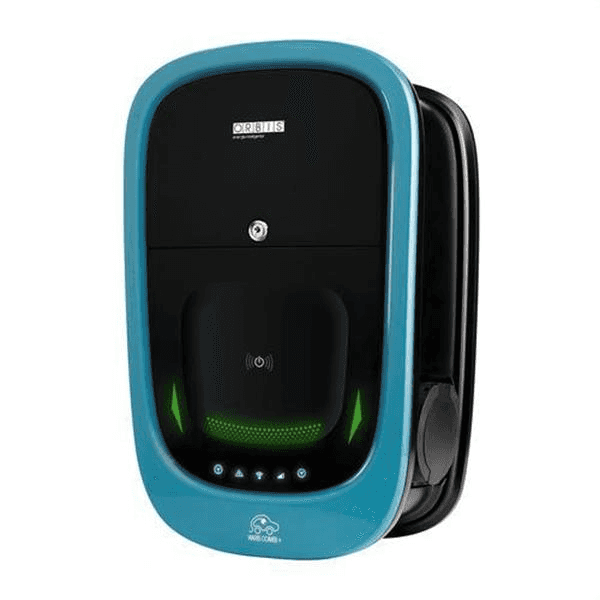 Dual Electric Car Charger with WiFi Orbis VIARI Combi Three-Phase 2 x 22 kW Type II with reference OB94P7CCKA2 from the brand ORBIS