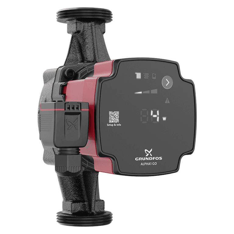 Grundfos ALPHA1 GO 25-40 180 circulatiepomp met referentie 93074185 van het merk GRUNDFOS