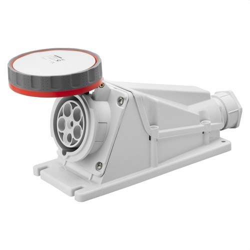 Fixed surface base at 90º. IP67 3P+N+T 63A 400V with reference GW63527 from the brand GEWISS