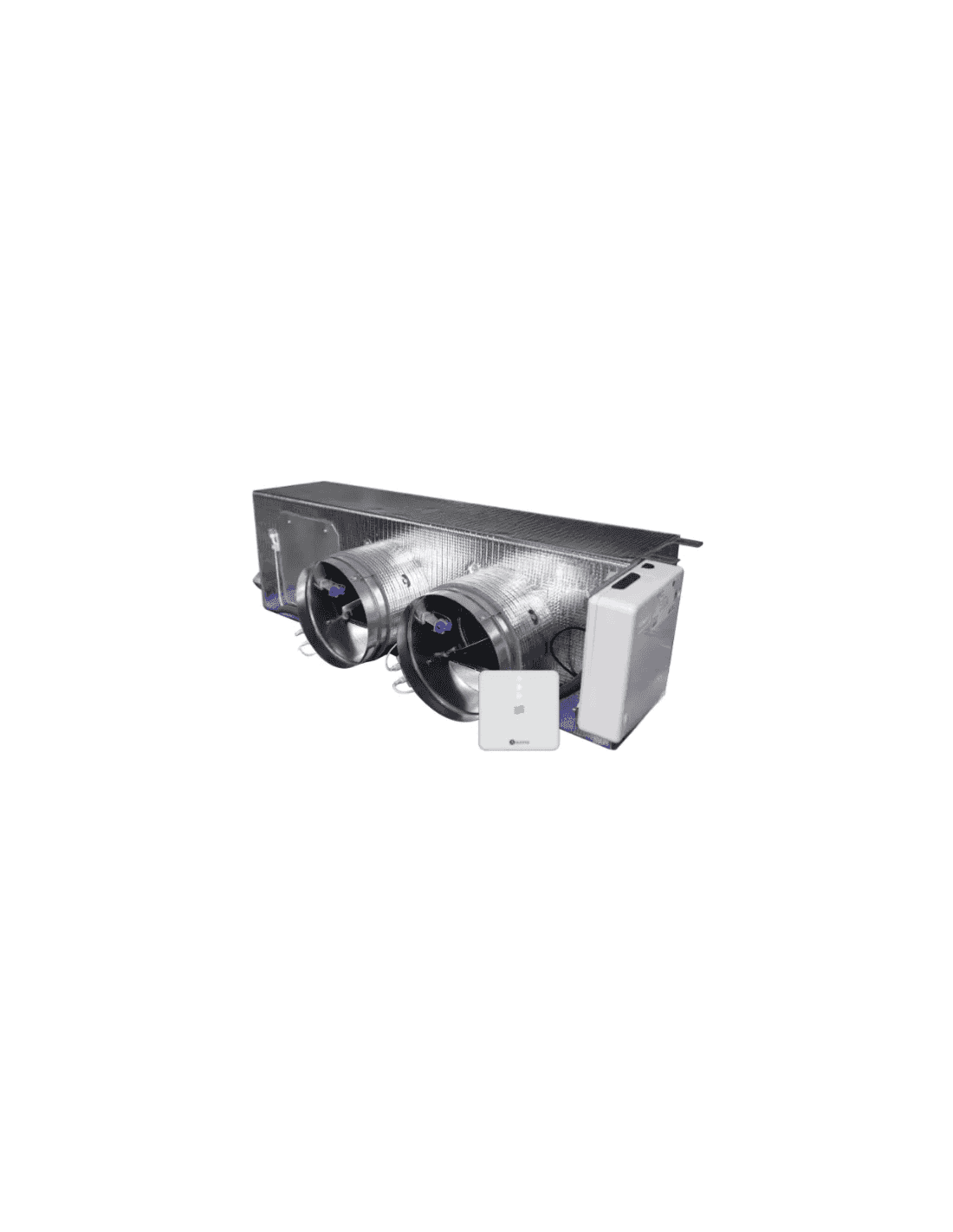 Airzone Easyzone 25 Wi-Fi Medium AZC25MELBS01S2 gemotoriseerde plenum voor Mitsubishi Electric lage uitvoering – 2 uitgangen Ø200 mm (middelgroot vermogen) met referentie AZC25MELBS01S2 van het merk AIRZONE