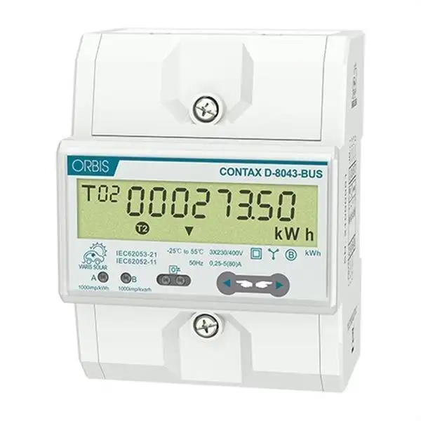 Driestanden energiemeter tot 80 A Orbis CONTAX D-8043 met referentie OB709900 van het merk ORBIS
