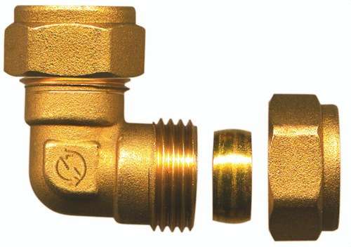 Double Elbow Brass Fitting 12x12mm with reference TAP00322 from the brand ATUSA