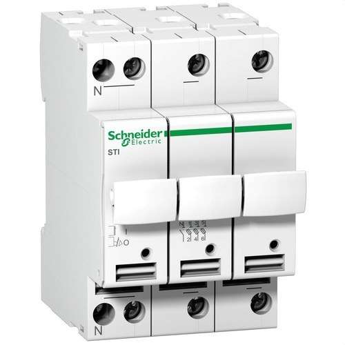 Acti9 STI 3P+N 500V zekeringhouder-schakelaar met referentie A9N15658 van het merk SCHNEIDER ELECTRIC