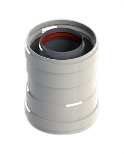 WHITE ALUMINIUM Ø 60/100 PIPE UNION SLEEVES with reference 610MTTP1 from the brand FIG