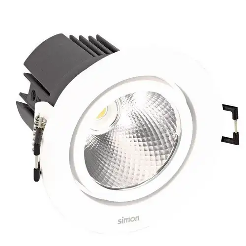 Adjustable Round LED Downlight 703.23 3000K WIDE FLOOD White with reference 70323030-483 from the brand SIMON