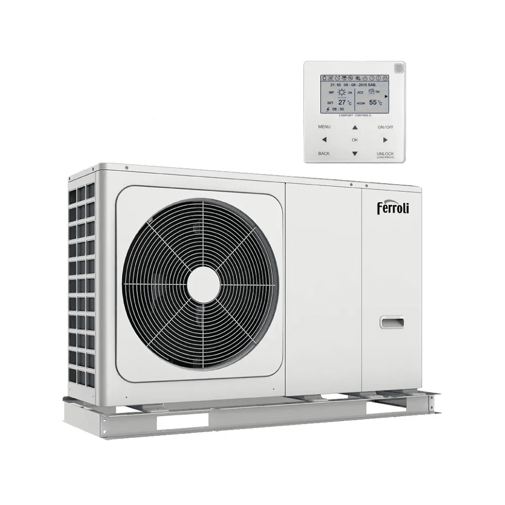 Monobloc lucht-water warmtepomp Ferroli OMNIA M 3.2 16 kW - Driefasig met referentie 2CP000JF van het merk FERROLI