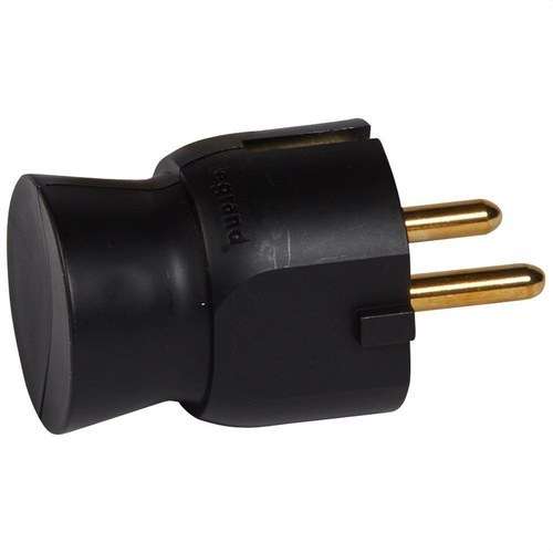 2P+T 16A Plug S/LAT BLACK with reference 050178 from the brand LEGRAND