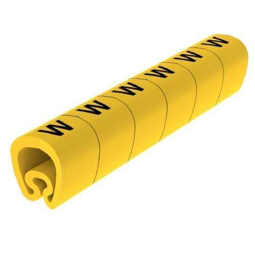 Pre-cut Yellow Ø18 PVC Laminated Markers with reference 1813-W from the brand UNEX