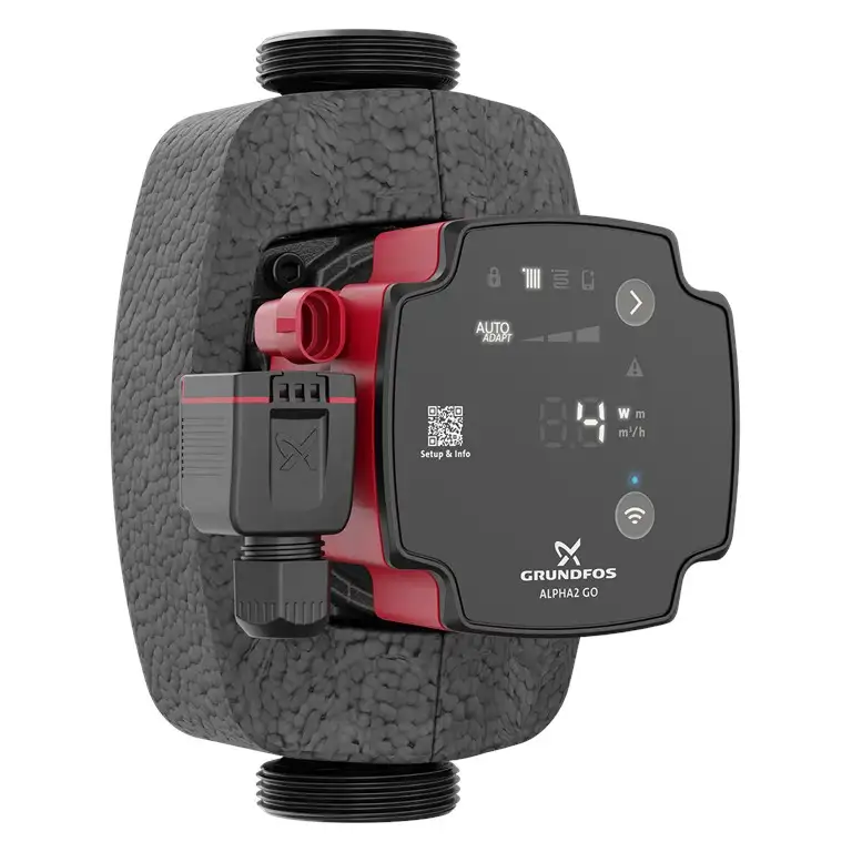 Grundfos ALPHA2 GO 25-75 180 circulatiepomp met referentie 93074276 van het merk GRUNDFOS