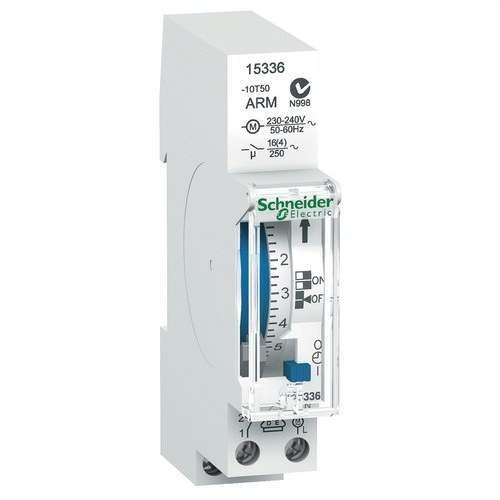Analogue Daily Time Switch Acti9 IH 1 Module CRM 1 Channel 16A with reference 15336 from the brand SCHNEIDER ELECTRIC