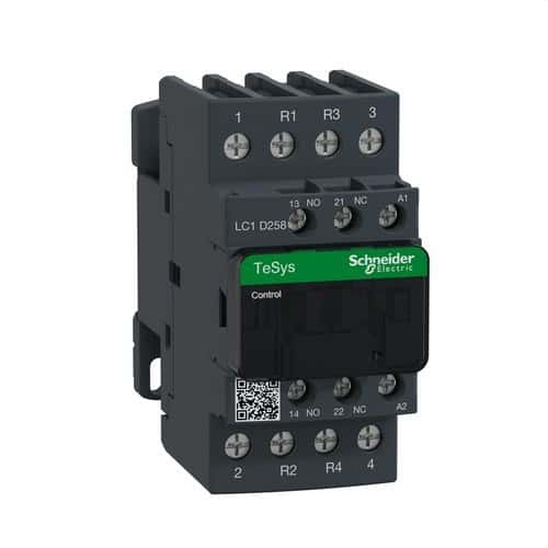 Contactor 40A 1 NO/1 NC 48V 50-60HZ 2P met referentie LC1D258E7 van het merk SCHNEIDER ELECTRIC