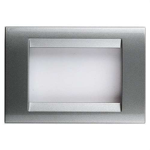 6-module Titanium Playbus Plate with reference GW32016 from the brand GEWISS