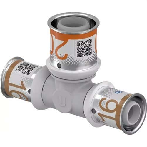 Uponor S-Press PLUS T-stuk gereduceerd PPSU 25x20x25 met referentie 1039957 van het merk UPONOR
