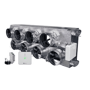Airzone Easyzone 25 Wi-Fi Standaard + VMC AZC25FUJST01L8 Gemotoriseerde Plenum voor Fujitsu – 8 uitgangen Ø200 mm (hoge capaciteit) met referentie AZC25FUJST01L8 van het merk AIRZONE