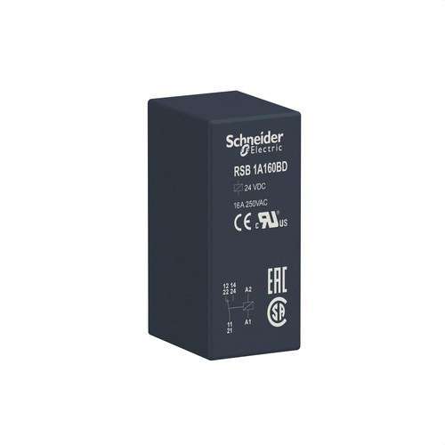 Plug-in Relay 1 NO/NC 16A 24V DC with reference RSB1A160BD from the brand SCHNEIDER ELECTRIC