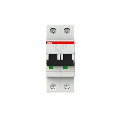 S202-C25 2P 25A Curve C 10kA Circuit Breaker with reference 2CDS252001R0254 from the brand ABB