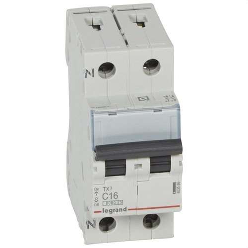 TX3 Circuit Breaker P+N 16A Curve C Curve C 6kA with reference 403586 from the brand LEGRAND