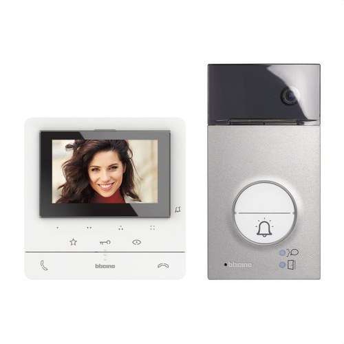 Video Kit 1 Home 2-Wire Panel LINE 3000 and Classe 100 Advanced Hands-Free Monitor with reference 364612 from the brand BTICINO