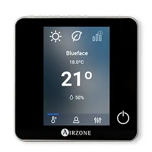 Bedrade thermostaat Airzone Blueface Zero 32Z zwart met referentie AZDI6BLUEZEROCN van het merk AIRZONE