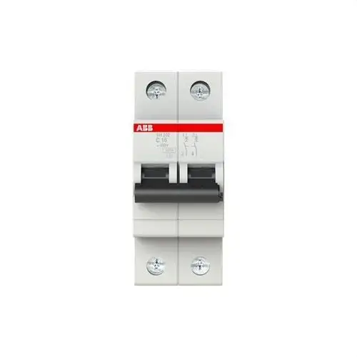 Magnetothermische schakelaar SH202-C16 2P 16A Kromme C Kromme C 6kA met referentie 2CDS212001R0164 van het merk ABB
