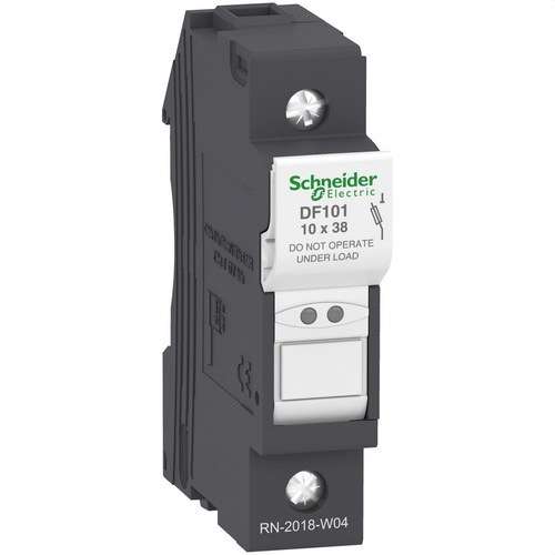 Zekeringhouder zonder controlelampje 1P 32A zekering 10X38 met referentie DF101 van het merk SCHNEIDER ELECTRIC