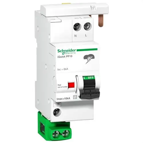 Overspanningsbegrenzer Acti9 Quick PF 1P+N 10 kA Type 2 met referentie A9L16617 van het merk SCHNEIDER ELECTRIC