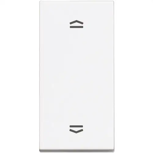Narrow Double Switch for Blinds 1 Module White Classia with reference RW4027N from the brand BTICINO