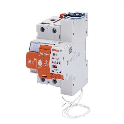 Resettable Differential Gewiss RESTART RD 2P 40A 30mA Class A with reference GWD4827R from the brand GEWISS