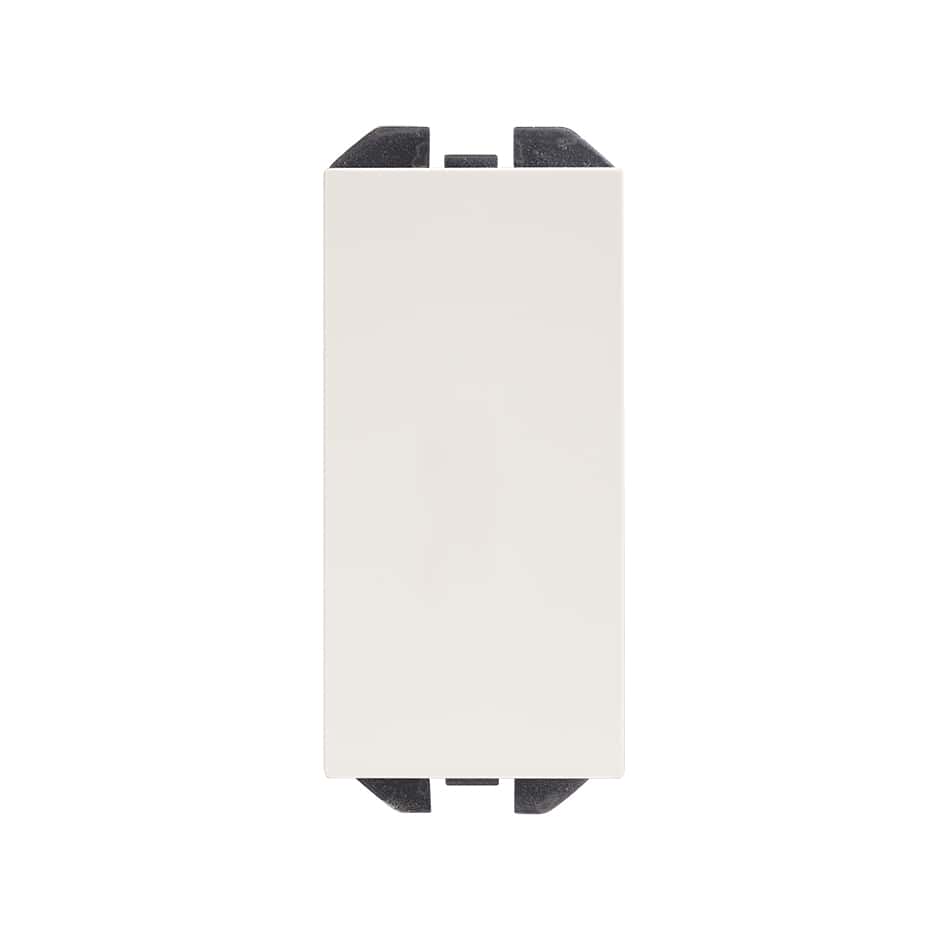 Cache aveugle esthétique minimaliste blanc mat Simon 270 avec la référence 20001800-190 de la marque SIMON