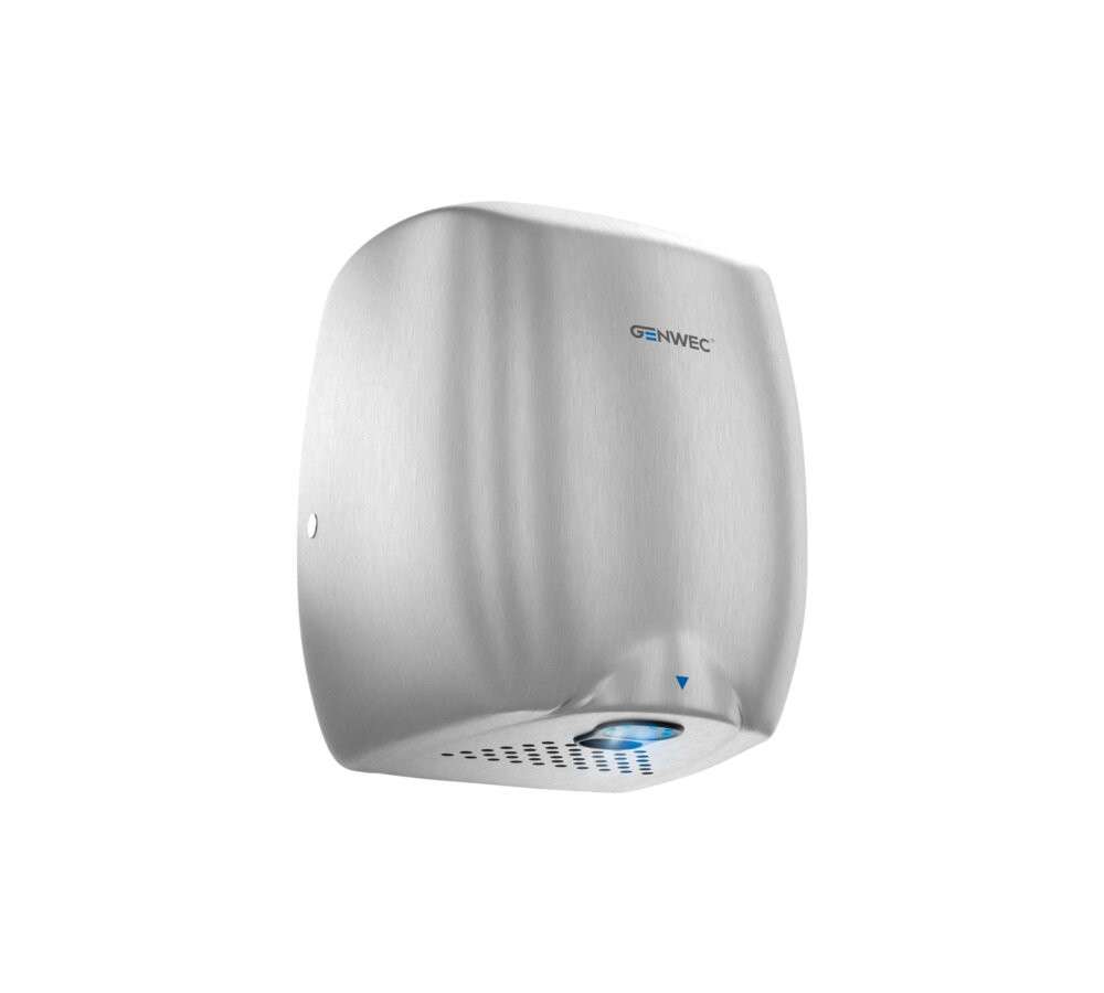 Elektronische sensor-handendroger E-flow gesatineerd aluminium 220-240V met referentie GW01 12 02 01 van het merk GENWEC