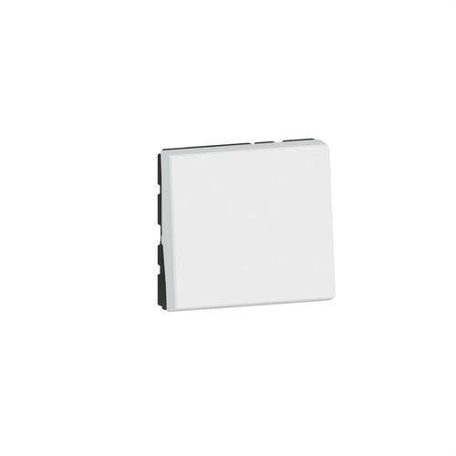 Legrand Mosaic EasyLed Schakelaar 2 modules 1-weg 10AX 250V wit met referentie 077010L van het merk LEGRAND