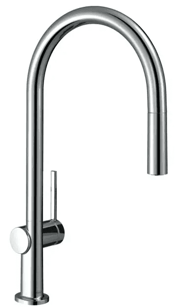 Hansgrohe Talis M54 Chrome Pull-Out Single Lever Kitchen Faucet with reference 72801800 from the brand HANSGROHE
