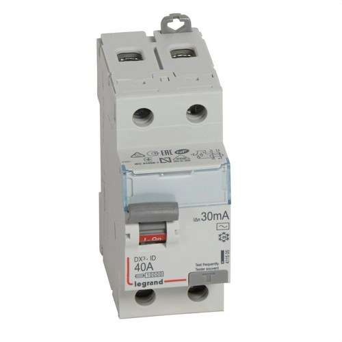DX3 Differential 2P 40A 30mA Class AC with reference 411505 from the brand LEGRAND